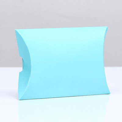 Коробка складная, подушка, голубая 15×11×3 см