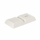 Менажница 2 ячейки Доляна «Дед Мороз и олени», 19.8×9.7×3 см, цвет белый - Фото 4