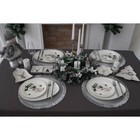 Менажница 2 ячейки Доляна «Дед Мороз и олени», 19.8×9.7×3 см, цвет белый - Фото 7