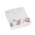 Блюдо сервировочное Доляна «Дед Мороз и олени», 15,5×2,3 см, цвет белый - Фото 6