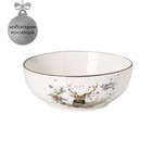 Салатник Доляна «Лесная сказка», 580 мл, d=15 см, цвет белый - Фото 1