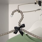 Плечики - вешалки для одежды LaDо́m «Серебряный Жемчуг», 40×21 см, цвет серый - Фото 2