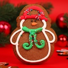 Печенье медовое новогоднее «Зимние фигурки», МИКС, 60 г - Фото 4