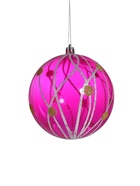 Ёлочные игрушки «Феерия», шары новогодние, d=10 см, набор 2 шт., сиреневый 9510470