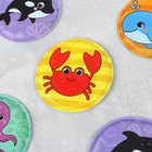 Мемо-игра: развивающие наклейки - присоски многоразовые для игры в ванной «Морские животные», найди пару, 6 пар,12 стикеров EVA, Крошка Я - Фото 13