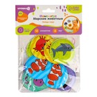 Мемо-игра Крошка Я «Морские животные» развивающие наклейки - присоски для игры в ванне, найди пару, EVA, 6 пар, 12 стикеров - Фото 4