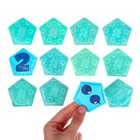 Мемо-игра: развивающие наклейки - присоски многоразовые для игры в ванной «Весёлый счёт», найди пару, 6 пар, 12 стикеров EVA, Крошка Я - фото 3296453