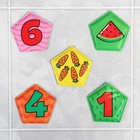 Мемо-игра: развивающие наклейки - присоски многоразовые для игры в ванной «Весёлый счёт», найди пару, 6 пар, 12 стикеров EVA, Крошка Я - Фото 12