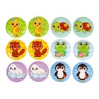 Мемо-игра Крошка Я «Забавные животные» развивающие наклейки - присоски для игры в ванне, найди пару, EVA, 6 пар, 12 стикеров - Фото 6