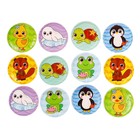 Мемо-игра Крошка Я «Забавные животные» развивающие наклейки - присоски для игры в ванне, найди пару, EVA, 6 пар, 12 стикеров - Фото 7