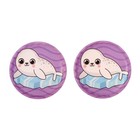 Мемо-игра Крошка Я «Забавные животные» развивающие наклейки - присоски для игры в ванне, найди пару, EVA, 6 пар, 12 стикеров - Фото 9