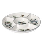 Менажница 5 ячеек Доляна «Дракоша», d=25,5 см, цвет белый - фото 22775258