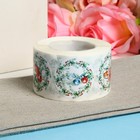 Наклейки в рулоне новогодние «Венки», для декора и подарков, 500 шт., 3.8×3.8 см - Фото 2