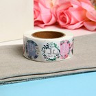 Наклейки в рулоне "Цветы", 500 шт, 2,5 х 2,5 см - Фото 4