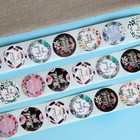 Наклейки в рулоне "Цветы", 500 шт, 2,5 х 2,5 см - Фото 3