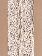 Кружево вязаное, 70 мм, 10±1 м, бежевое - Фото 3