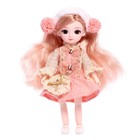 Кукла шарнирная «Арина» в платье, МИКС - фото 4487571