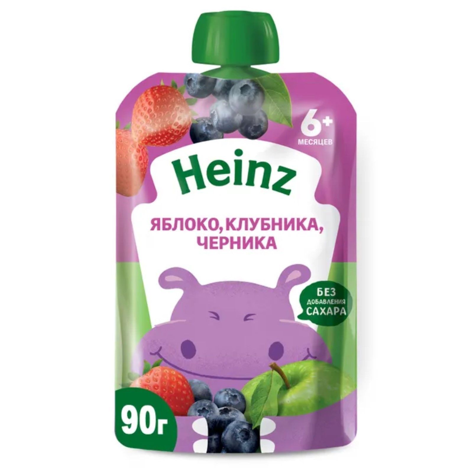 детское питание, <b>пюре</b>, <b>пюре</b> фруктовое <b>heinz</b> <b>яблоко</b>/клубника/черника 90г д/п...