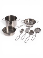 Набор детской металлической посуды «Поварёнок», 7 предметов - фото 9528060