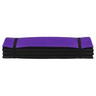 Коврик гимнастический детский 145 х 50 см, толщина 1 см, цвет чёрный/фиолетовый - Фото 4