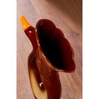 Ваза керамическая "Лебедь", напольная, коричневая, 51 см, микс - Фото 3
