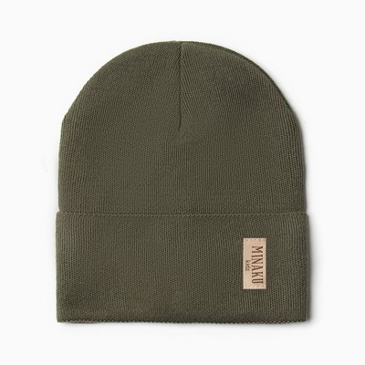 Шапка детская MINAKU, размер 46-48, хаки