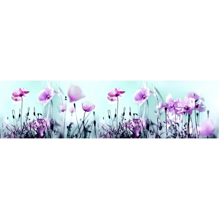 Фотосетка, 600 × 155 см, с фотопечатью, «Цветы в тумане»