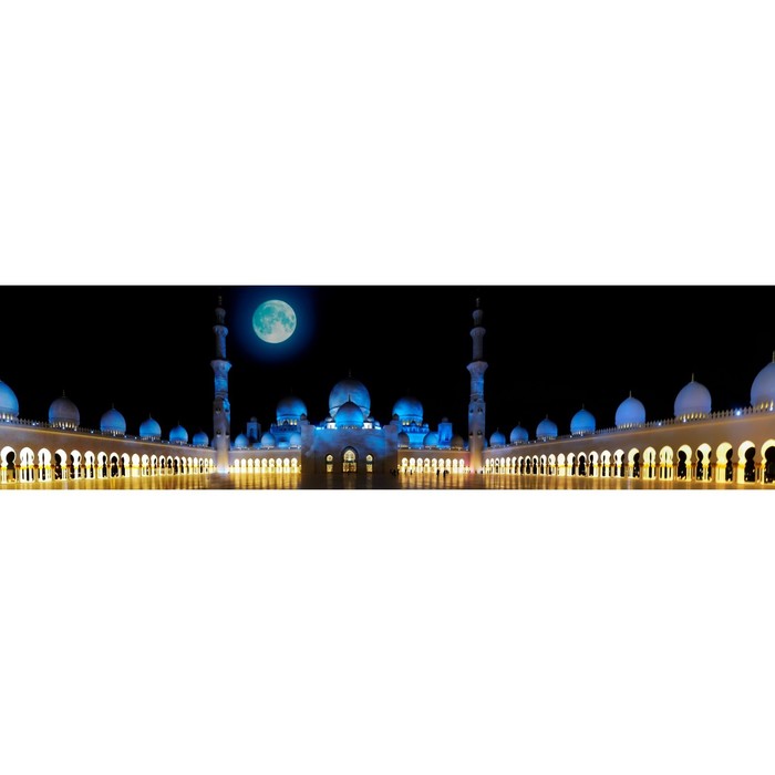 Фотосетка, 600 × 155 см, с фотопечатью, «Путь к мечети»