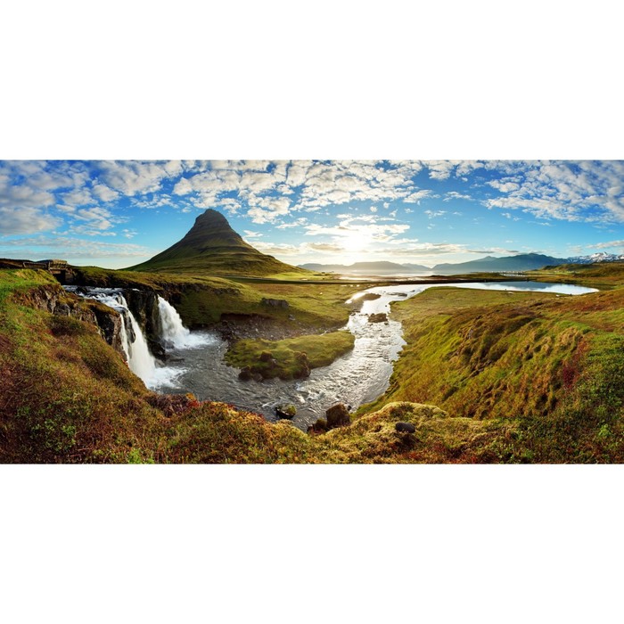 Фотосетка, 320 × 155 см, с фотопечатью, «Исландия»