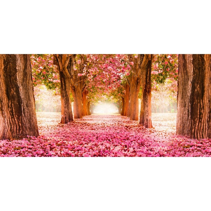 Фотосетка, 320 × 155 см, с фотопечатью, «Розовые лепестки» - Фото 1