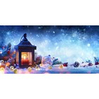 Фотосетка, 320 × 155 см, с фотопечатью, «Рождественский фонарь» - фото 291744420