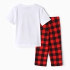 Пижама новогодняя детская: футболка, брюки, KAFTAN: Best friends, бело-красная, рост 86-92 см - Фото 13