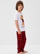 Пижама новогодняя детская: футболка, брюки, KAFTAN: Best friends, бело-красная, рост 110-116 см - Фото 4