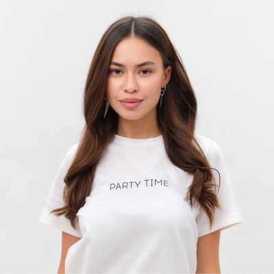 Пижама женская (футболка, шорты) KAFTAN Party time, размер 44-46