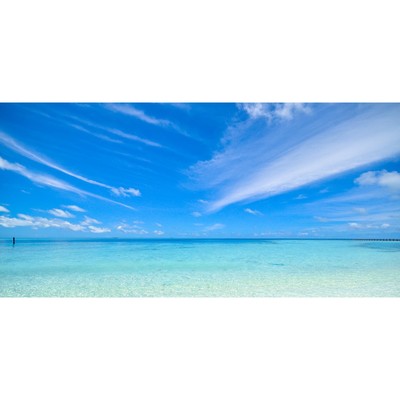 Фотосетка, 320 × 155 см, с фотопечатью, «Небо над морем»
