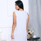 Ночная сорочка женская для беременных, цвет серый, размер 52 - Фото 4