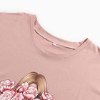 Комплект женский домашний (футболка/бриджи), цвет розовый, размер 46 - Фото 5