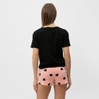 Комплект женский домашний (футболка/шорты), цвет персик, размер 46 - Фото 6