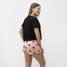 Комплект женский домашний (футболка/шорты), цвет персик, размер 52 - фото 23513334