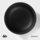 Миска Magistro Line, 350 мл, d=11.5 см, фарфор, чёрная - Фото 2