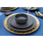 Миска Magistro Line, 350 мл, d=11.5 см, фарфор, чёрная - Фото 5