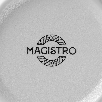 Миска Magistro Line, 850 мл, d=15 см, фарфор, белая
