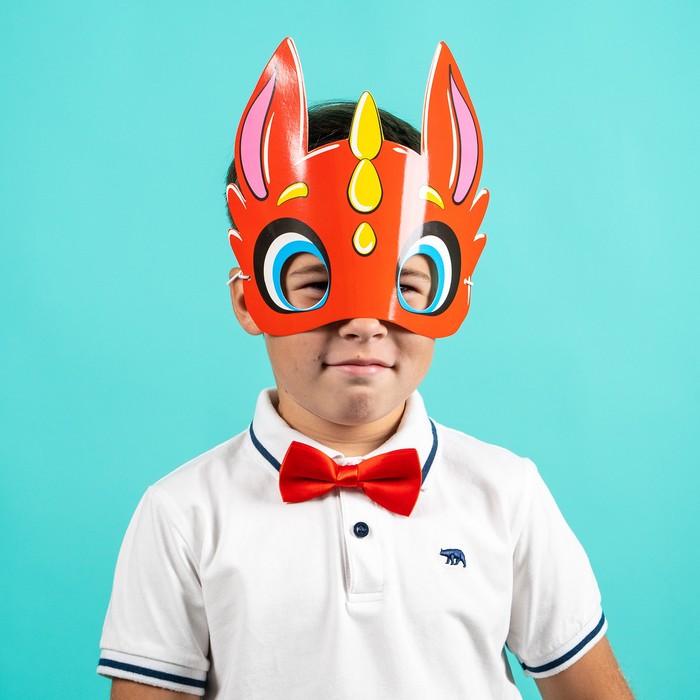 Карнавальный набор «Счастливчик» дракон (маска+бабочка) - Фото 1