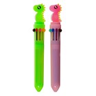 Ручка шариковая автоматическая 10-ти цветная, МИКС Дракон - фото 320120781