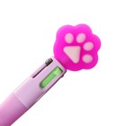 Ручка-мини, шариковая автоматическая, 4-х цветная, «Лапка», МИКС - Фото 5