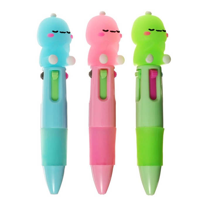 Ручка шариковая многоцветная, автоматическая, 4 цвета, мини, «Дракон», МИКС - Фото 1