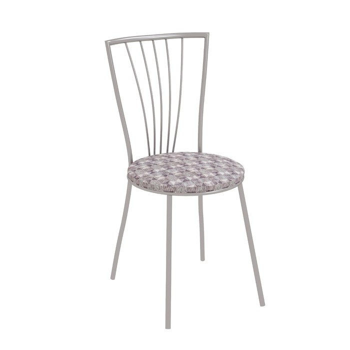 Стул «Сириус», 425×465×850 мм, цвет хром / шенилл домино лиловый - Фото 1