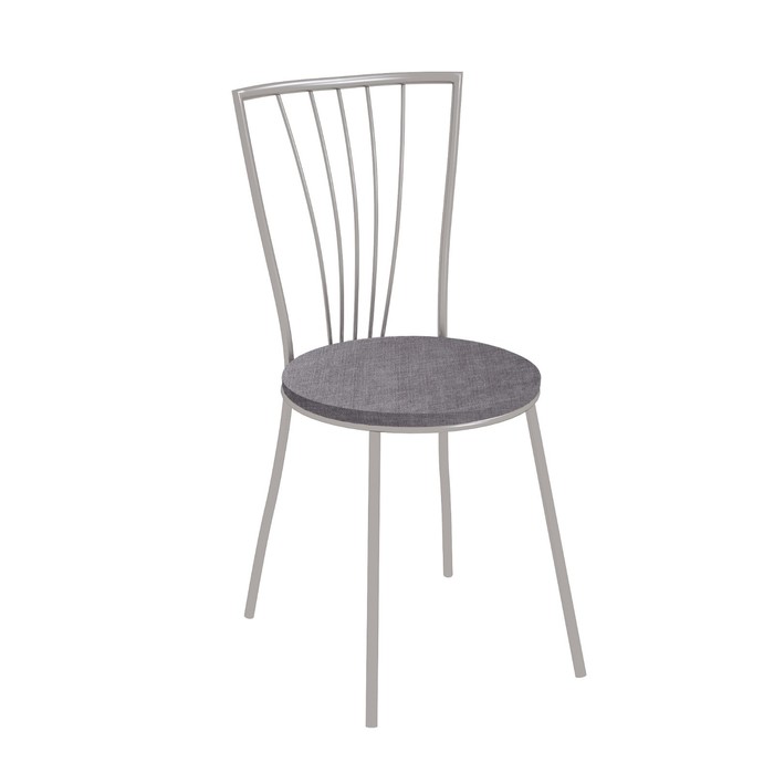 Стул «Сириус», 425×465×850 мм, цвет хром / шенилл серый светлый - Фото 1