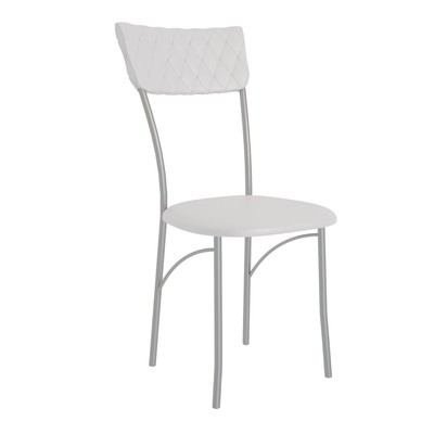 Стул «Визит», 390×490×880 мм, цвет хром/экрю