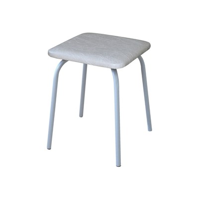 Табурет «ТБ14», 335×335×410 мм, цвет белый/серый